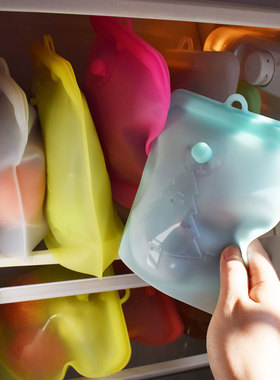 Silicone Food Bag Zero Waste Ziplock Fresh Sealed Bags Reus
