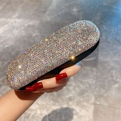 Diamond studded glasses case fashionable for Korean students