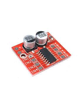 2路直流电机驱动模块 正反转 PWM调速 双H桥步进电机迷你超L298N