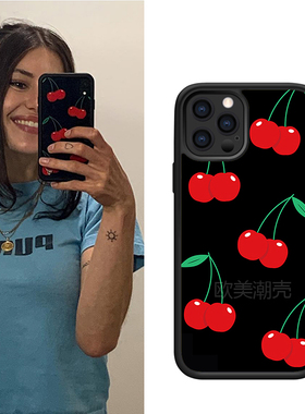 iPhone12欧美ins风8plu手机红色樱桃超火街头xrs适用苹果11promax【2040】