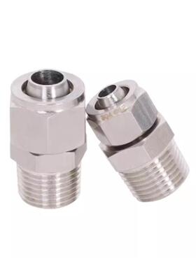 替代米思米 不锈钢橡皮管用接头直管型MCPTK4/6/8/10/12-1/2/3/4