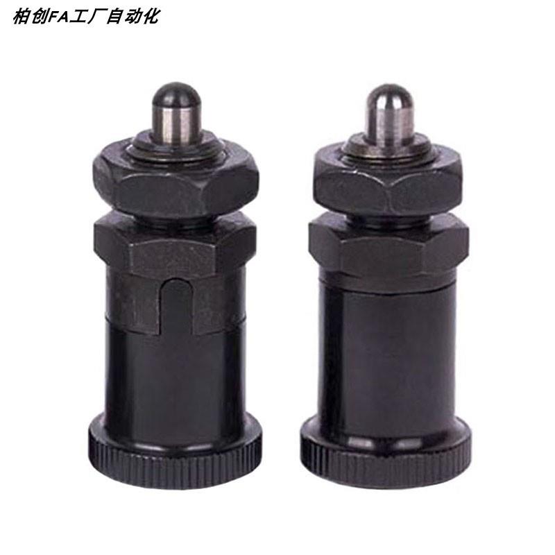 短螺纹自锁型细牙旋钮柱塞PXRAN/PXRKN12/16分度定位锁紧弹簧柱销