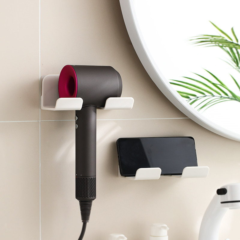 电吹风机置物架免打孔卫生间无痕壁挂支架浴室懒人挂风筒收纳挂架