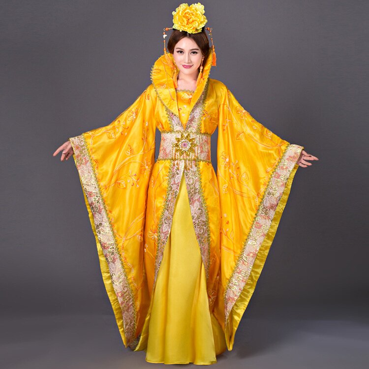 2026新款大拖尾贵妃公主仙女裙影楼摄影主题服装舞台武则天表演礼
