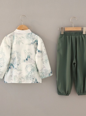 2025新款男童汉服春秋儿童男宝唐装男孩国学服古装小少爷国风