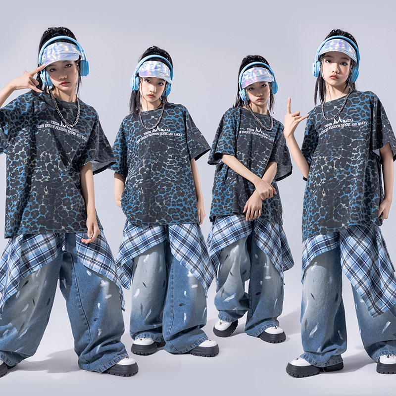 2026新款街舞儿童潮服hiphop童装少儿服装男童架子鼓演出服