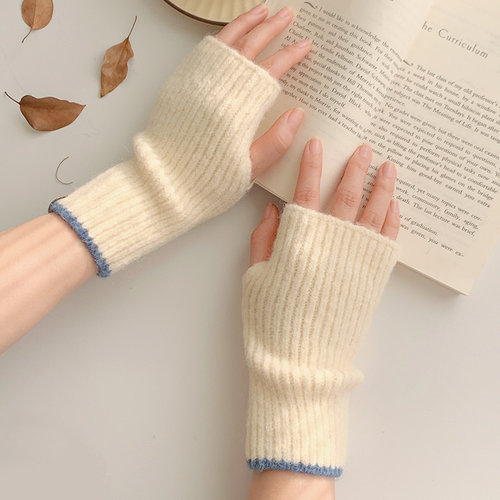 手套女冬季2025新款针织保暖