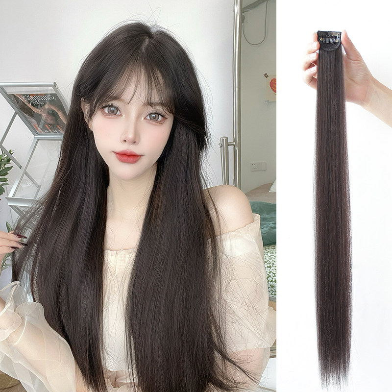 假发女长发一片式隐形无痕单卡小片式接发自己接增发量蓬松假发片