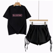 智秀JISOO智妮JENNIE朴彩英LISA短袖 BLACKPINK同款 衣服应援棒套装