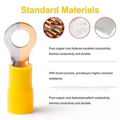 1280pcs预绝缘冷压端子盒装组合 接线中间连接器子弹头