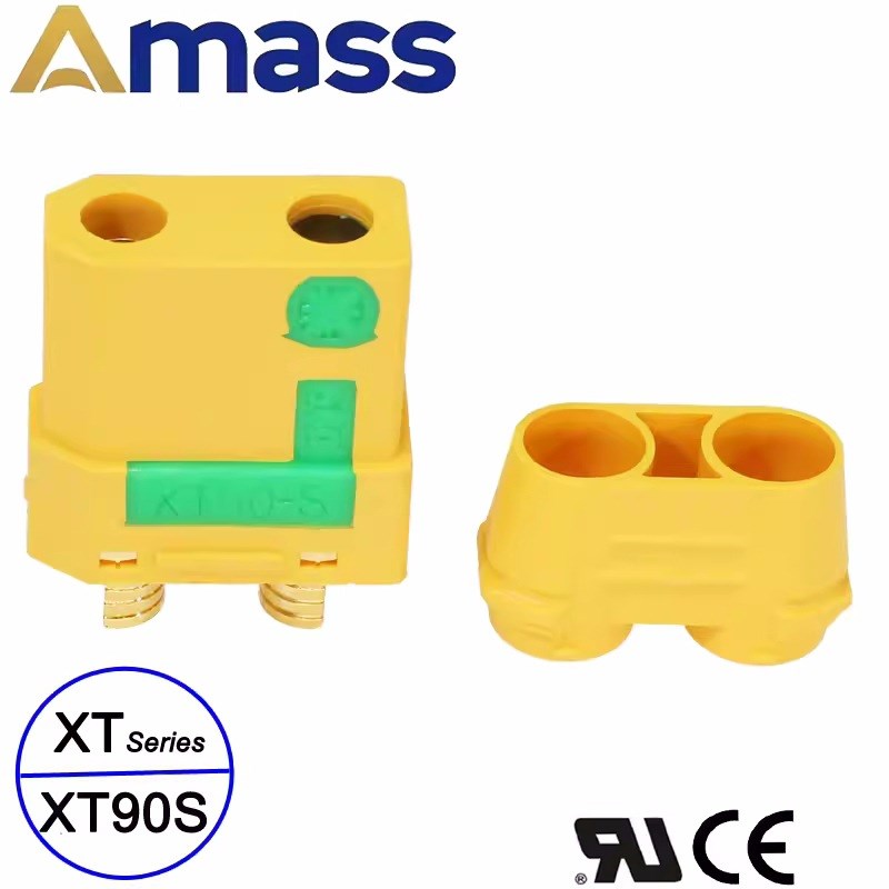 大电流航模香蕉插头XT90S-F母头带电H阻防打火带护套XT90H-M