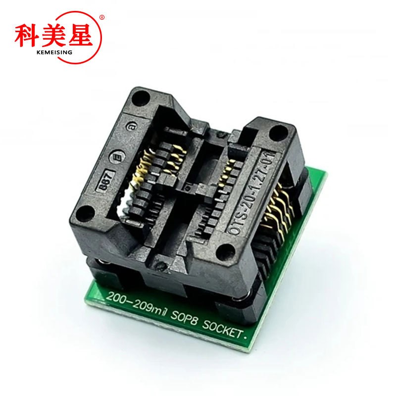 SOP8/SOP16转DIP8 SA602镀金IC测试座 转换座 烧录座15V0/200mil