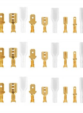 450PCeS盒装 2.8-6.3mm 公母铲型连接器插簧护套组合端子