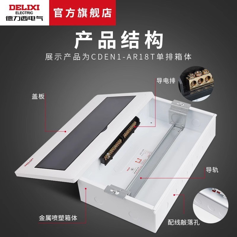 电箱配电箱12-20回路暗x装强电箱防水阻燃空开盒子10位户箱