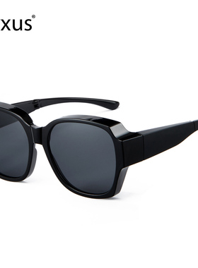 cyxus墨镜折叠近视套镜偏光防紫外线女TR超轻驾车高级太阳眼镜男