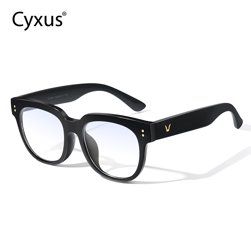 cyxus黑框素颜眼镜防蓝光GM同款