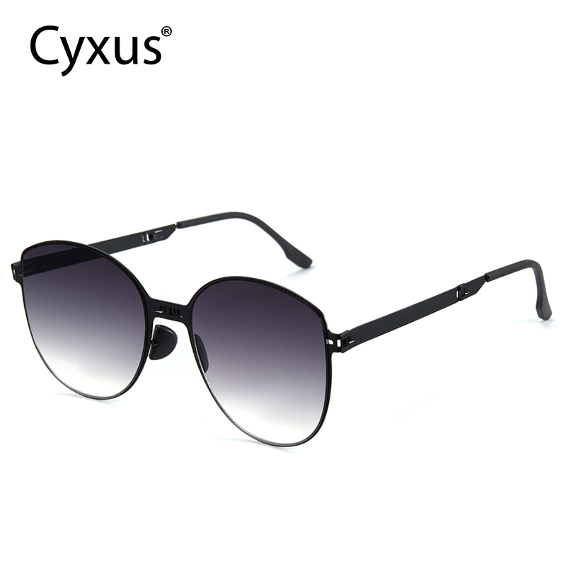 cyxus折叠墨镜大框显瘦