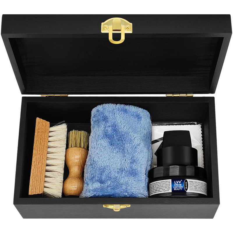 鞋油套装擦皮鞋保养护理套装真皮保养擦鞋神器黑色无色棕色皮鞋油