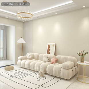 2025加厚新款法式高级感墙布无缝全屋客厅卧室电视背景墙壁纸壁布