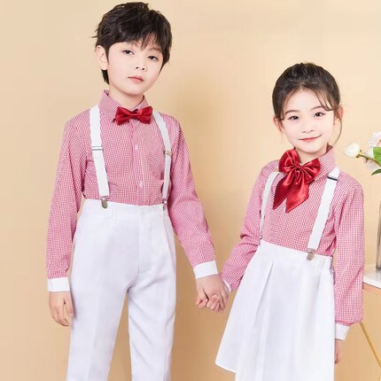 六一表演服儿童合唱演出服幼儿园校服男女花童小学生主持礼服套装