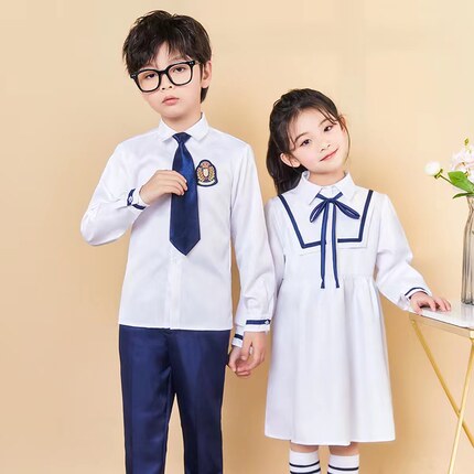 六一大合唱演出服幼儿园园服儿童连衣裙套装中小学生诗歌朗诵校服