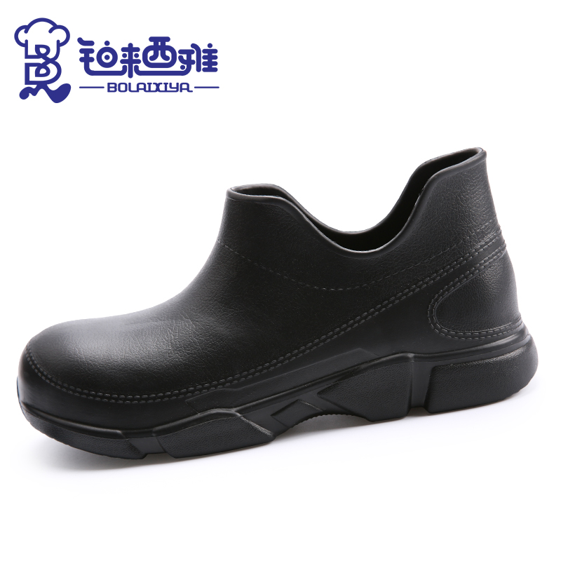 Platinum Western Cup Canteen Dark Slip Khách sạn Khách sạn Giày công sở Dầu chống thấm Dầu nam và nữ