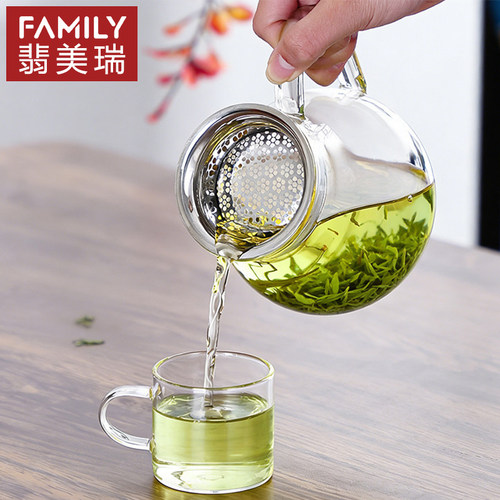 550ml玻璃泡茶壶赖人冲茶神器茶水分离杯可明火耐高温防爆玻璃壶