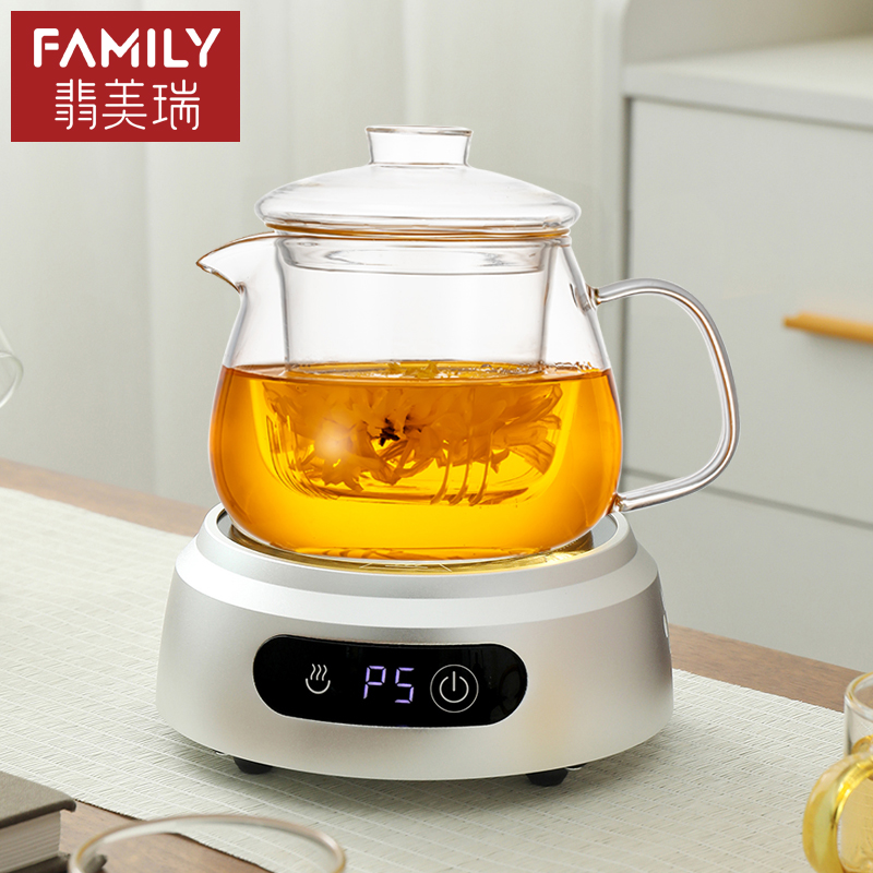 迷你小型电陶炉500w功率烧水煮茶炉家用办公室一人煮咖啡加热底座