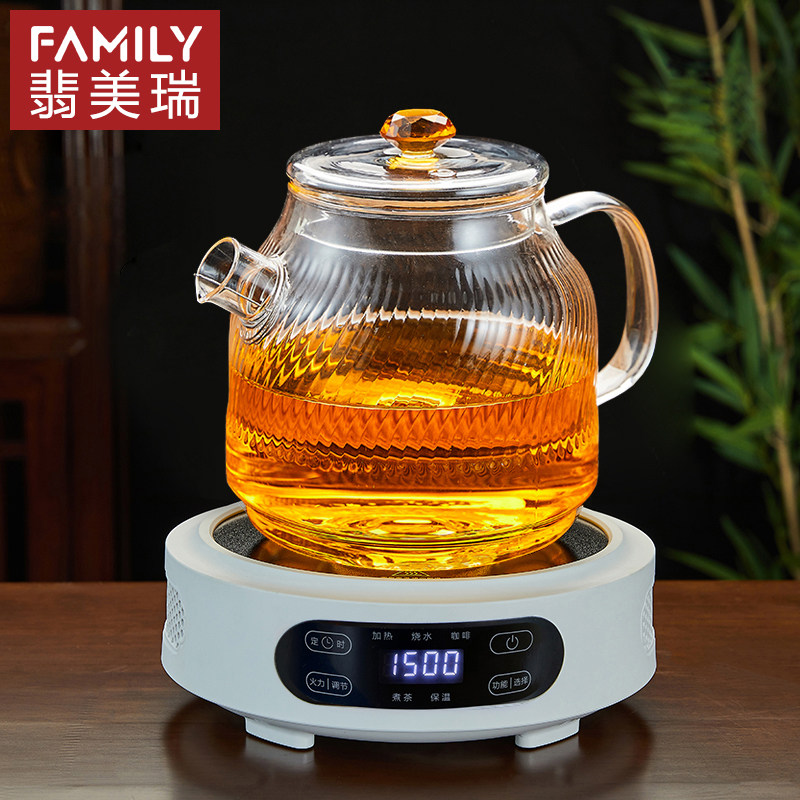 耐高温全玻璃煮茶壶家用大容量养生壶可明火电陶炉煮茶器烧水单壶