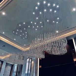 欧式 现代艺术创意水滴吊灯酒店大堂客厅卧室加工定制艺术灯