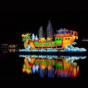 中秋节春节花灯彩灯花灯定做传统灯会制作自贡大型节日户外彩灯