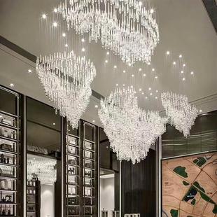 酒店工程灯具水晶吊灯豪华会所售楼部大厅沙盘大型饭店吧台灯