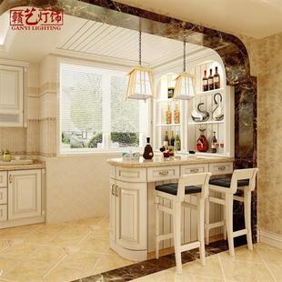 日式 吊灯榻榻米灯具卧室和室樟子松原木灯主题餐厅客栈创意木艺灯