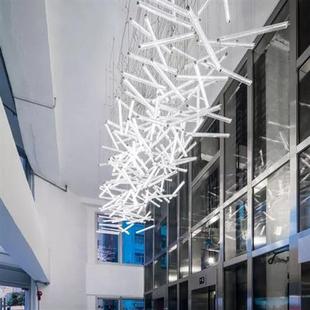 酒吧大厅售楼部灯具照明商场过道灯定制异形设计玻璃会所灯饰厂家