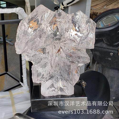 山石简约现代新款玄关样板房雕塑办公桌餐边柜书桌书房摆件装饰品