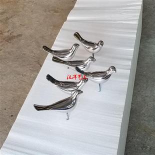 动物雕塑艺术雕塑不锈钢草坪鸽创意户外园林景观地产小鸟抽象