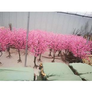 仿真桃花树假桃花树景点假树观赏庭院仿真假树假桃花树来图
