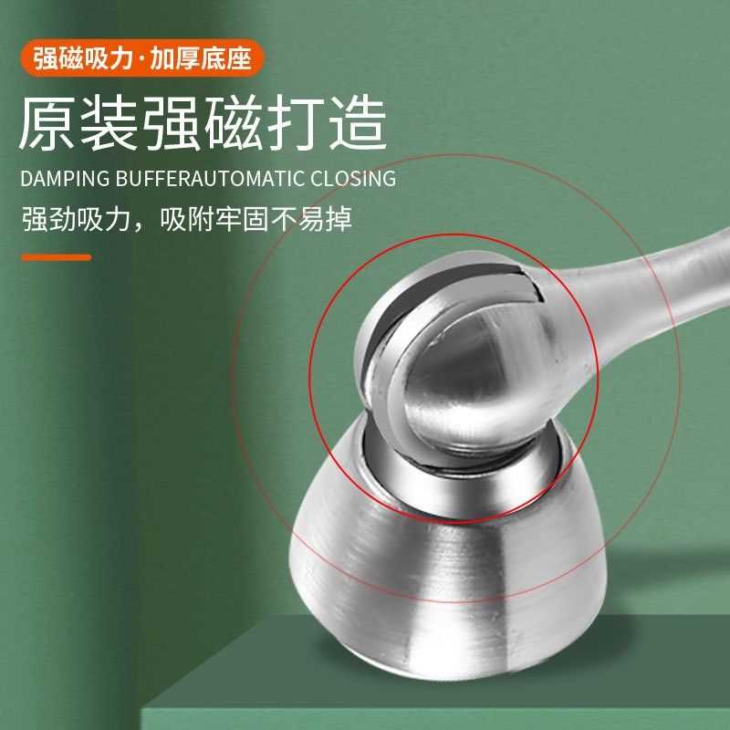 加厚锌合金门吸门阻器门t顶门档强磁地吸墙吸两用高磁门碰直销