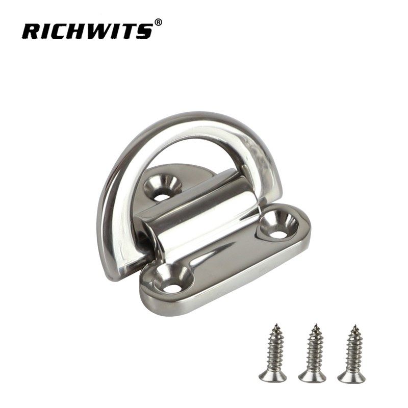 不锈钢316 D形搭扣 镜面抛光游艇地令 P游艇栓绳固环船用地令