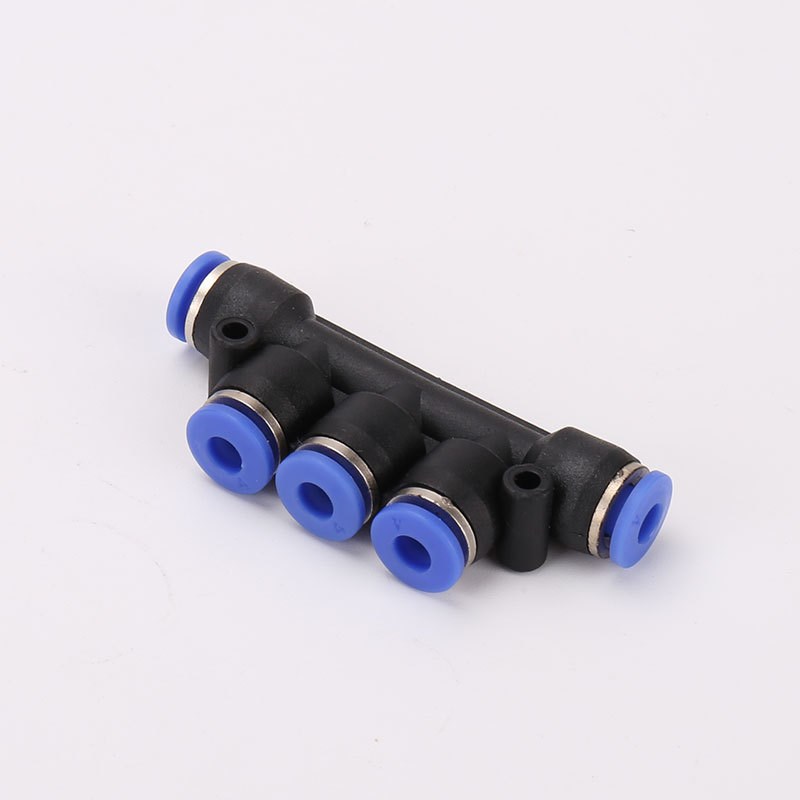 pk气管快速接头气动快速塑料快插tPK4 PK6 PK8五通接外径PK10 PK1