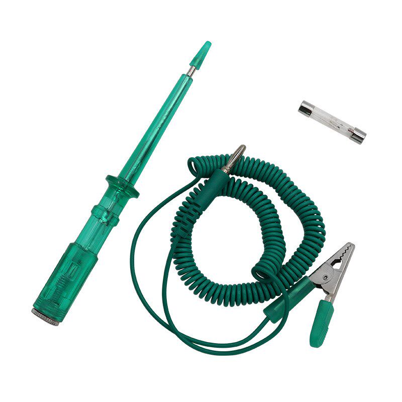 汽车电路测电笔维修试电笔电路保养电瓶验电工具6V-12V-24V绿电笔
