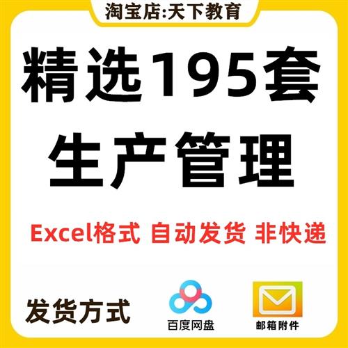 车间生产管理投产计划日月报订单记录进度产品成本分析Lexcel表格