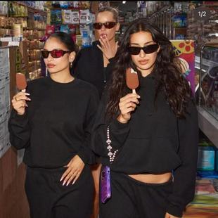 秋冬SKIMS卫衣 JACQUARD卡戴珊长袖宽松连帽宽松休闲加绒运动外套