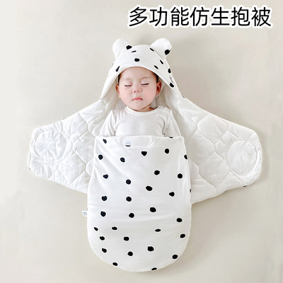 新生婴儿睡袋包被秋冬加厚款纯棉
