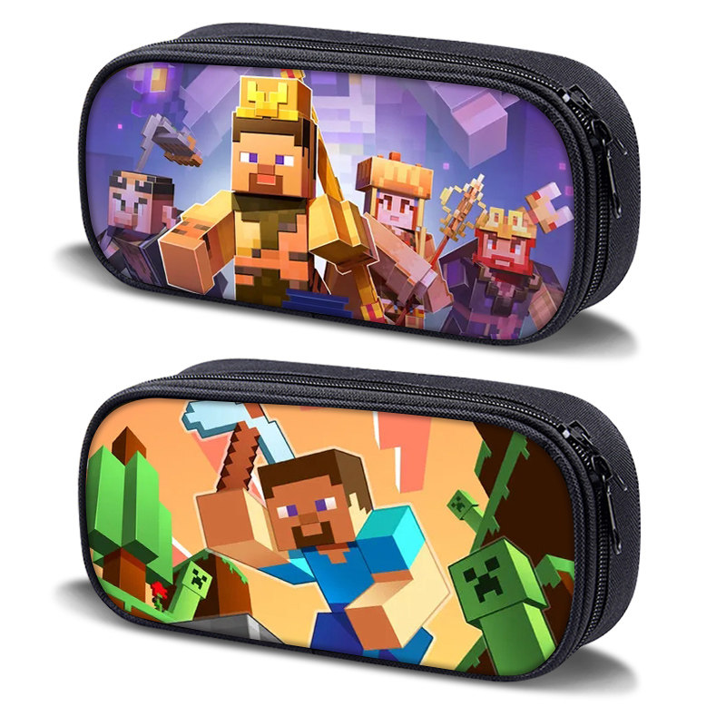 我的世界笔袋铅大容量笔盒文具盒文具袋史蒂夫高中生初中生男孩子小