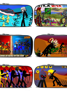 火柴人战争遗产笔袋铅大容量笔盒剑士西福斯文具盒文具袋高中生初中生男孩子小学生用多功能铅笔盒男儿童学生