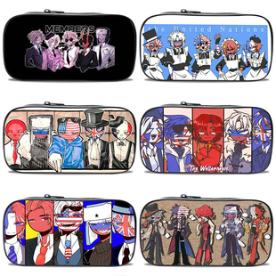 动漫二次元小学生大容量笔袋CH国拟五常文具盒一年级铅笔袋幼儿园男孩女孩版儿童小孩用网红ins多功能2025新