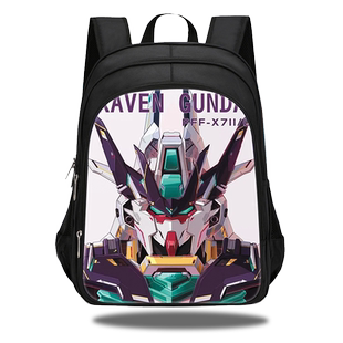 变形金刚帆布多功能书包高级感多层机甲战士大容量大学机器人高中生背包初中生小学生男女款流行收纳双肩包