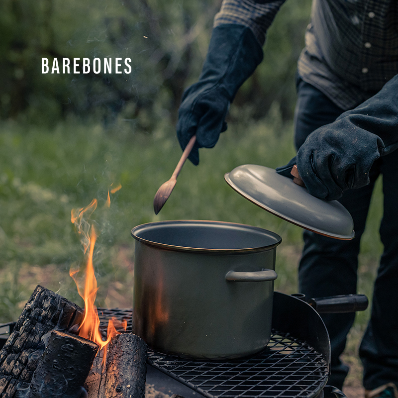 美国北邦户外搪瓷复古汤锅