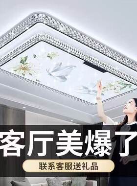 2026广东中山百合花蝴蝶水晶吸顶灯客厅餐厅卧室全屋套餐